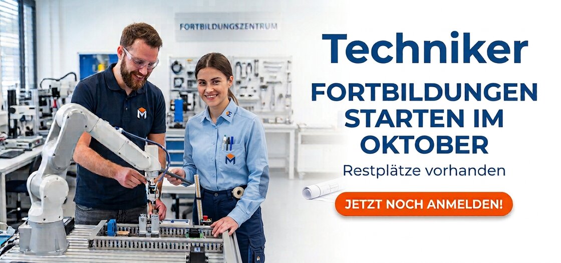 Lehrgangsstart im Oktober - letzte Plätze sichern zum Techniker [Bild mit KI Hilfe erstellt - es werde keine realen Personen dargestellt]